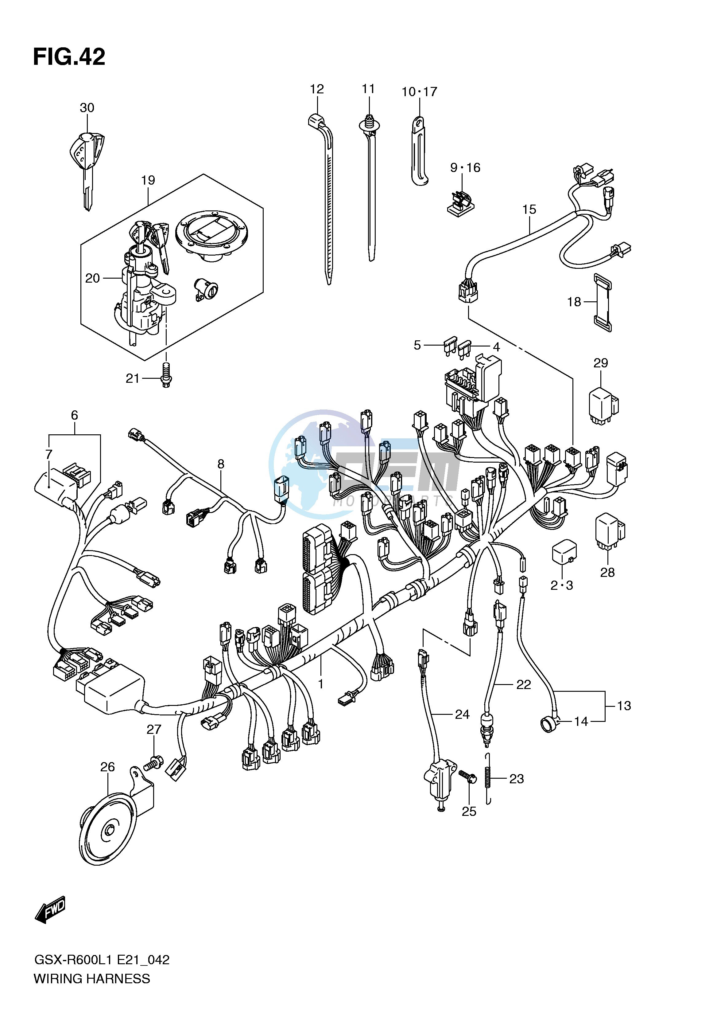 WIRING HARNESS (GSX-R600L1 E21)