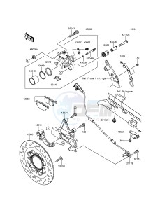 VULCAN S ABS EN650BGF XX (EU ME A(FRICA) drawing Rear Brake