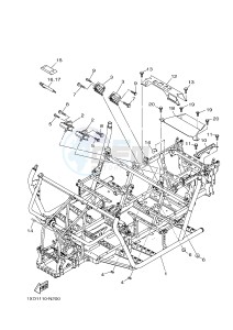 YXM700E YXM700PE YXM700PE (1XP4) drawing FRAME