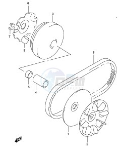 AY50 (P19) katana drawing TRANSMISSION (1) (MODEL AY50 K3 K4)