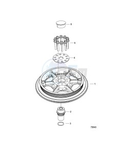 PASSING 125 drawing Flywheel