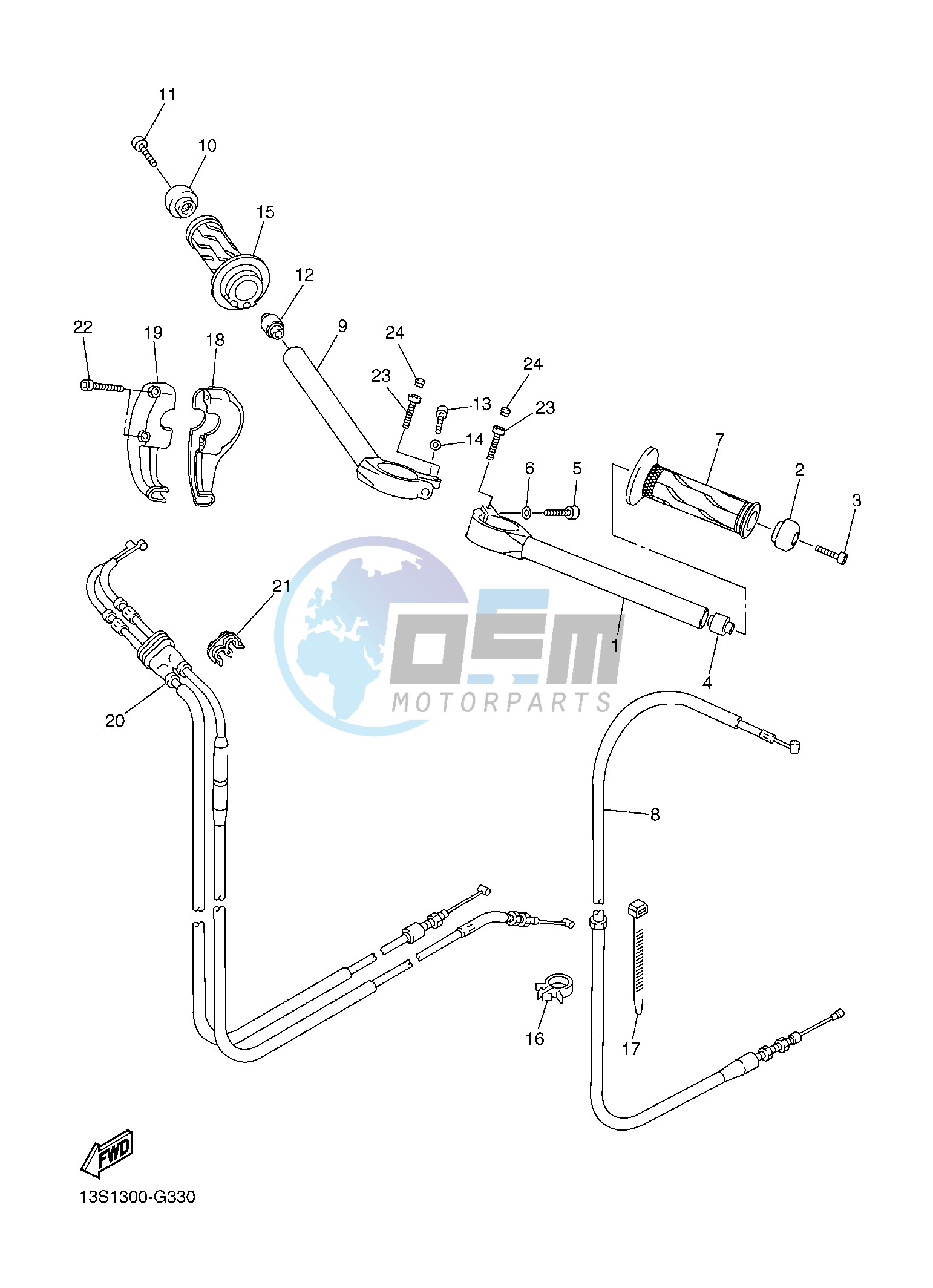 STEERING HANDLE & CABLE