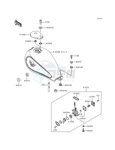 EN 500 A [VULCAN 500] (A1-D5) [VULCAN 500] drawing FUEL TANK -- EN500-A4- -