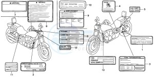 VT1100C drawing CAUTION LABEL (VT1100C)