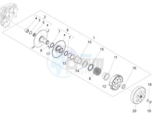 FLY 150 4T 3V IE (NAFTA) drawing Driven pulley