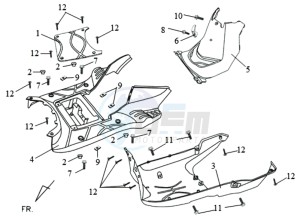 ORBIT II 50 TS drawing FOOTREST