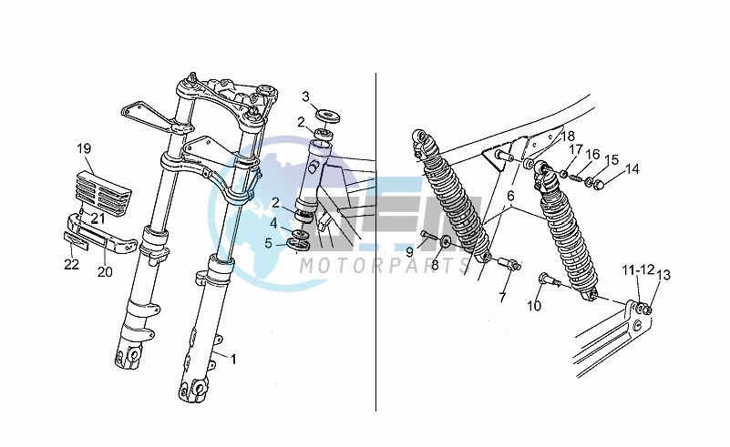 Front/rear shock absorber