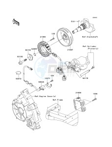 KRF 750 A [TERYX 750 4X4] (A8F) A8F drawing GENERATOR