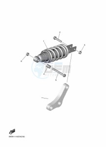 YZF690 YZF-R7 (BEBA) drawing REAR SUSPENSION