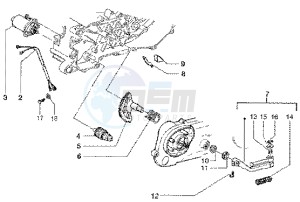 Runner 50 SP drawing Starting motor-starter lever