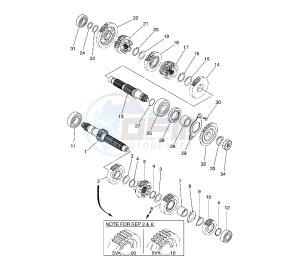 XT Z TENERE 660 drawing TRANSMISSION