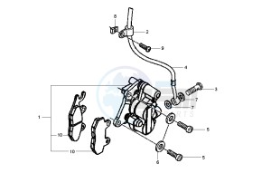 Fly 2T 50 drawing Front brake caliper