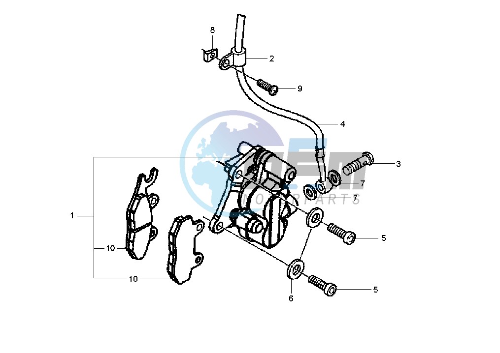 Front brake caliper