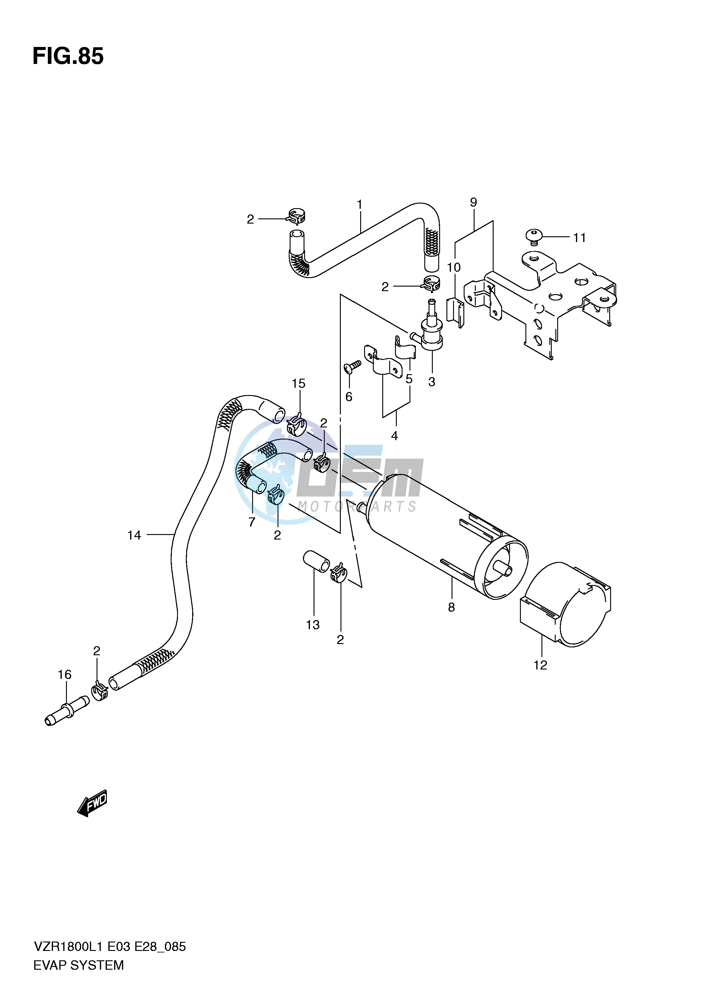 EVAP SYSTEM (VZR1800ZL1 E33)