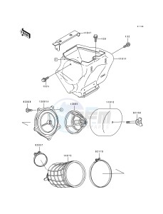 KX 80 R T [KX80 SMALL AND BIG WHEEL] (R1-T1) [KX80 SMALL AND BIG WHEEL] drawing AIR FILTER