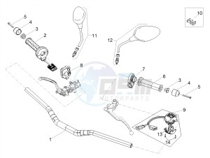 TUONO 1100 V4 RF E4 ABS (EMEA) drawing Handlebar - Controls