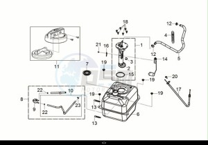 CRUISYM a 125i ABS (LV12W2-EU) (E5) (M1) drawing FUEL TANK