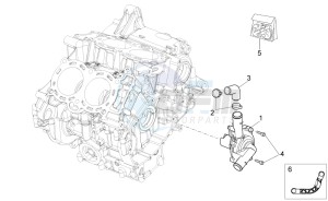 Tuono 1000 v4 R Std APRC drawing Water pump