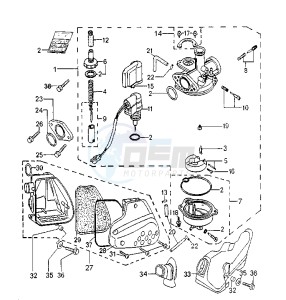 SPEEDFIGHT ARIA - 50 cc drawing CARBURETOR