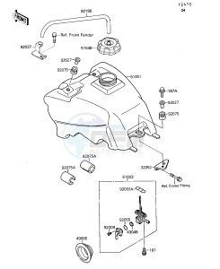 KSF 250 A [MOJAVE 250] (A3-A7) [MOJAVE 250] drawing FUEL TANK