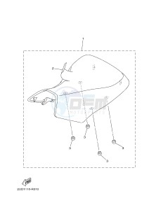 YFM700FWAD YFM70GPXG GRIZZLY 700 EPS (2UD3) drawing SEAT