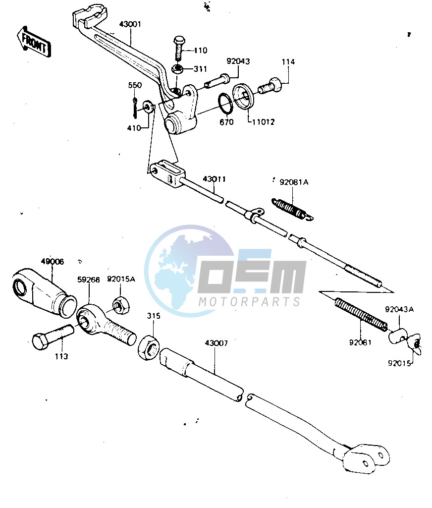 BRAKE PEDAL_TORQUE LINK -- 81-82 A2_A3- -