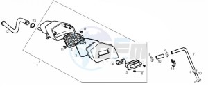 ATLANTIS BULLET - 50 cc VTHAL1AE2 Euro 2 2T AC FRA drawing Secondary air system (Positions)