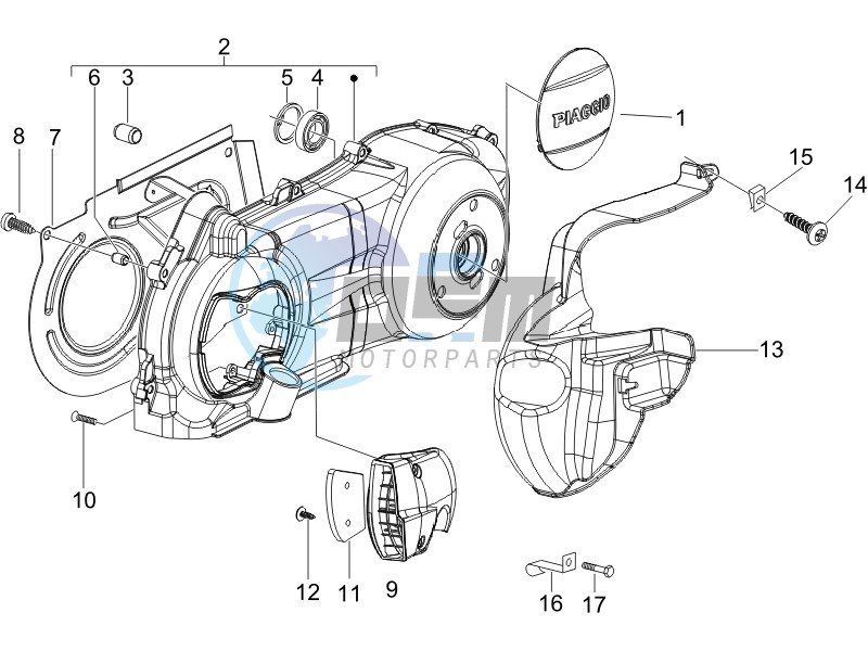 Crankcase cover - Crankcase cooling