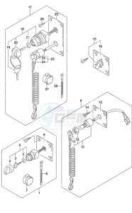 DF 9.9B drawing Switch Remote Control