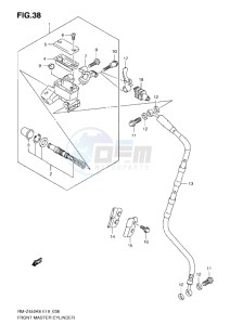 RM-Z 450 drawing FRONT MASTER CYLINDER (K8-L0)