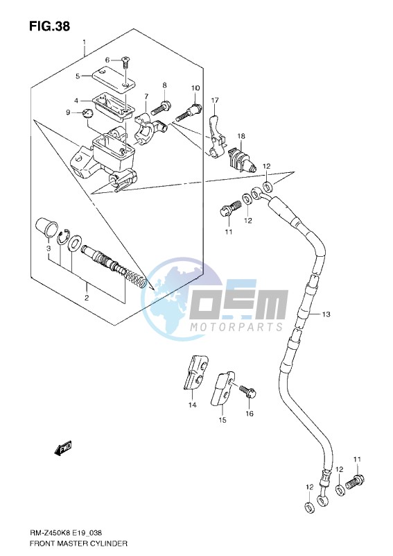 FRONT MASTER CYLINDER (K8-L0)