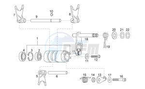 RS 125 E2 - E3 drawing Grip shift