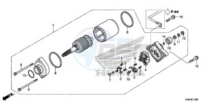 TRX500FM5F TRX500FM Europe Direct - (ED) drawing STARTER MOTOR