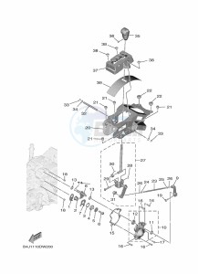 YXF1000EWS YX10FRPSN (B4JC) drawing SHIFT SHAFT