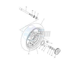 XP T-MAX ABS 530 drawing FRONT WHEEL