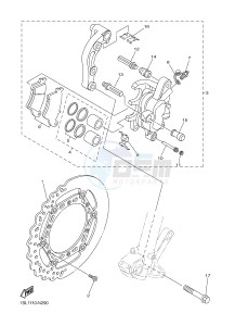 YZ450F (1SL1 1SL2 1SL3 1SL4) drawing FRONT BRAKE CALIPER