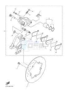 YZF-R1M 998 R3 (2KSC 2KSD) drawing REAR BRAKE CALIPER