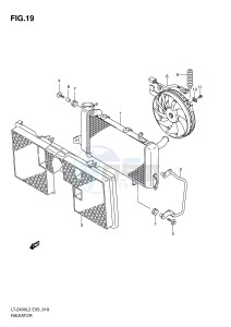 LT-Z400 (E33) drawing RADIATOR