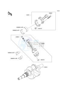 KSV 700 A [KFX 700] (A6F-A9F) A8F drawing CRANKSHAFT