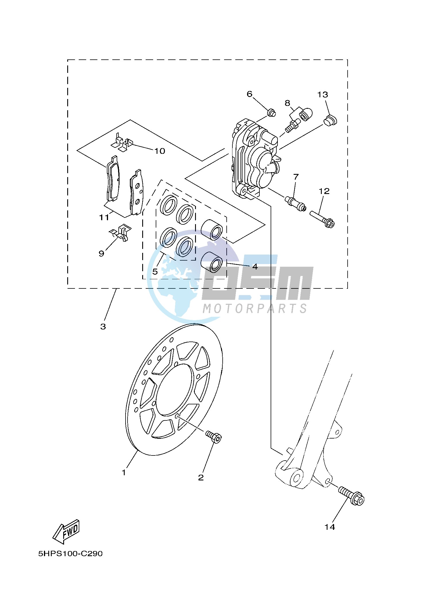 FRONT BRAKE CALIPER