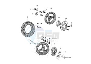 JET FORCE - 50 cc drawing WHEELS