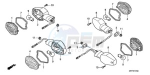 CB13009 BR / CO MME - (BR / CO MME) drawing WINKER (CB1300/CB1300A)