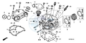 CB650FAG CB650F 6ED drawing CYLINDER HEAD