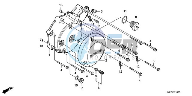 LEFT CRANKCASE COVER