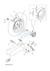 CW50 BOOSTER (5WWR) drawing REAR WHEEL