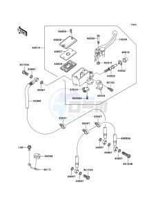 Z1000 ZR1000-A3H FR GB XX (EU ME A(FRICA) drawing Front Master Cylinder