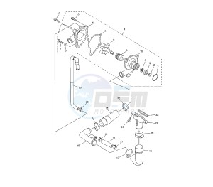 YZF R6 50TH 600 drawing WATER PUMP