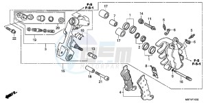 XL1000VB drawing 33/35L PANNIER INNER BAG SET