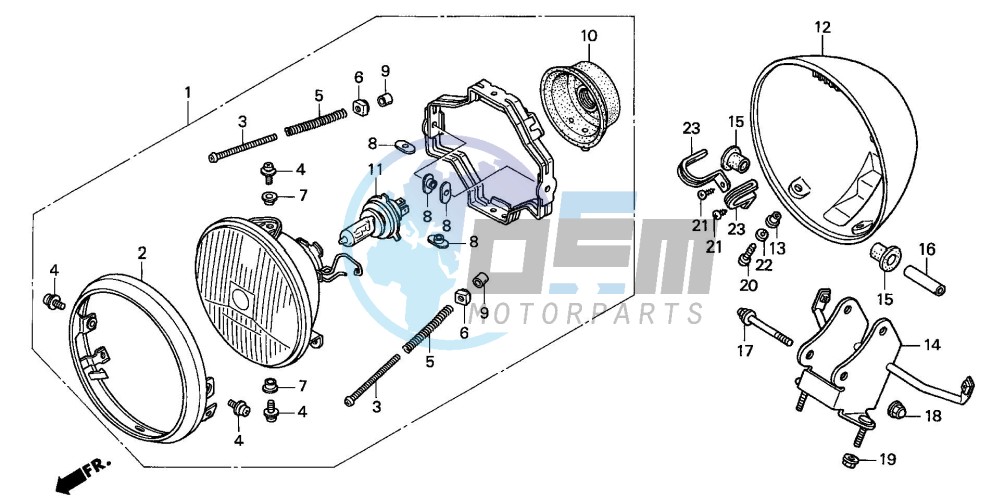 HEADLIGHT (VF750C1/2)