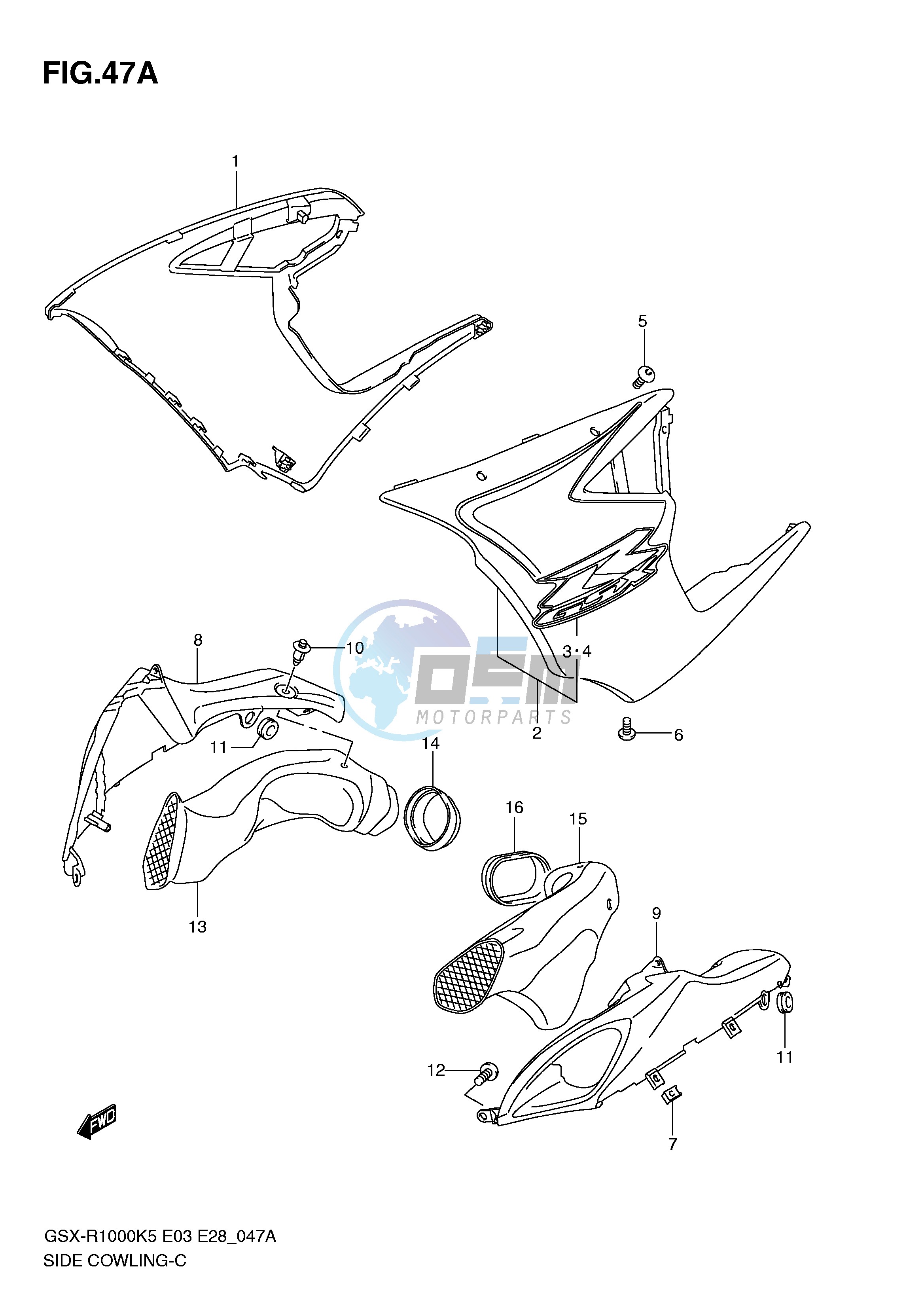 SIDE COWLING (MODEL K6)